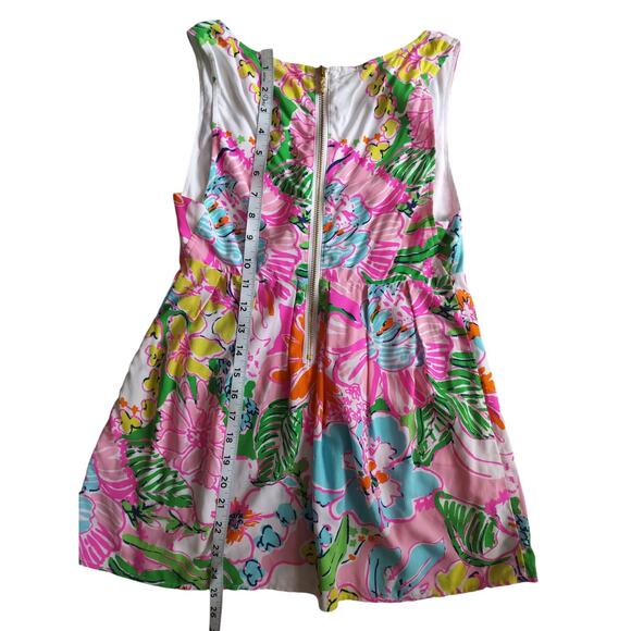 Lilly Pulitzer fot target floral multicolor V-ncek sleeveles tank top size XS - Picture 8 of 11